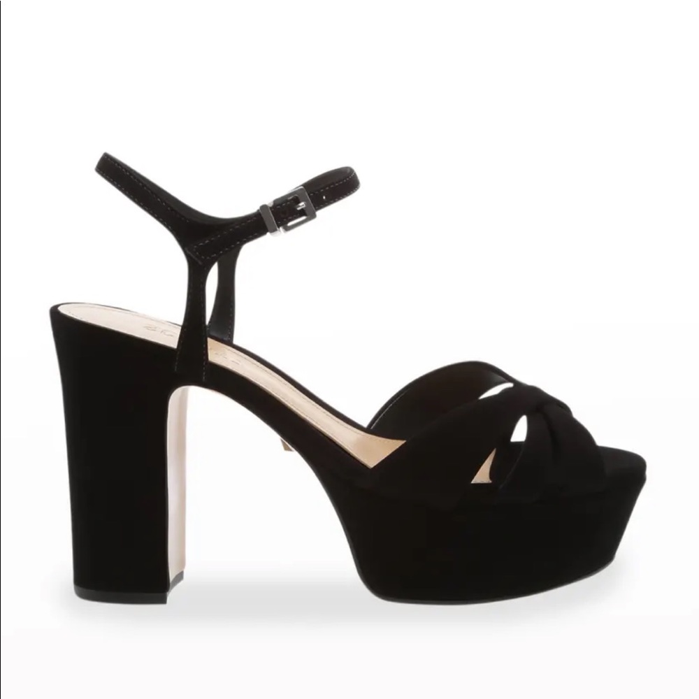 SCHUTZ Women's Keefa Platform Dress Sandal - Black - 7.5 - worn once!
